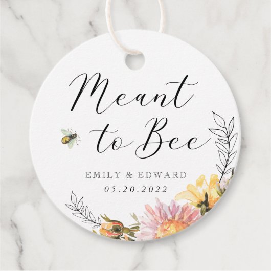 ビー素朴ズの花を目的とし結婚た野花 フェイバータグ (正面)