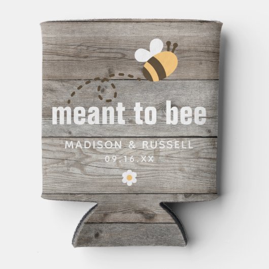 ビー素朴ト専用バーンウッド結婚式の引き出物 缶クーラー (正面)