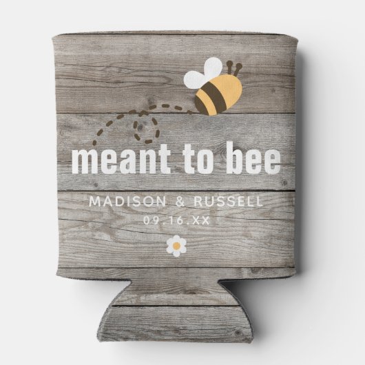 ビー素朴ト専用バーンウッド結婚式の引き出物 缶クーラー (裏面)