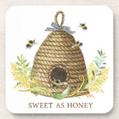 ビー素朴ハイブスイートアハニートレイ コースター (正面)