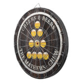 ビー素朴ヤーの木のトーンの穀物応援飲む ダーツボード (正面右)