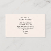 ビー素朴忙し風化木材リテール 名刺 (裏面)