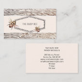 ビー素朴忙し風化木材リテール 名刺 (正面/裏面)