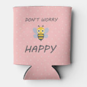 ビー絵文字に満足して心配するな 缶クーラー (正面)