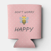 ビー絵文字に満足して心配するな 缶クーラー (裏面)