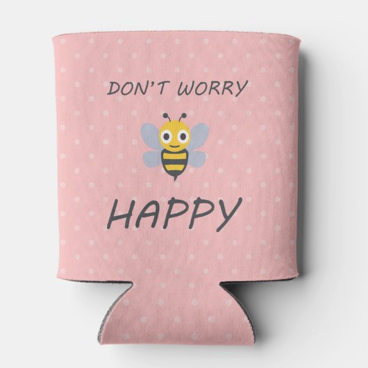 ビー絵文字に満足して心配するな 缶クーラー (裏面)