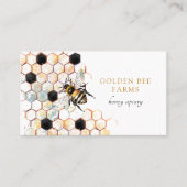 ビー色彩の鮮やかビー養蜂家の養蜂場 名刺 (正面)