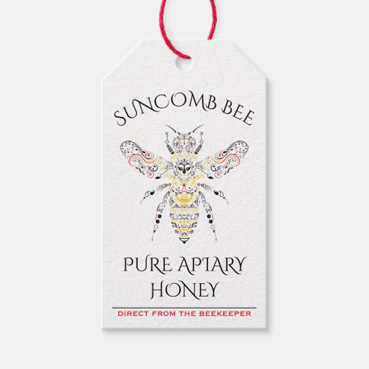 ビー華美カスタムハニーのロゴ ギフトタグ (正面)