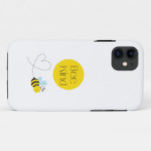 ビー親切かわいいミツバチ明るい色の漫画デザイン Case-Mate iPhoneケース (裏面(横))