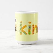 ビー親切なお洒落フローラ コーヒーマグカップ (中央)