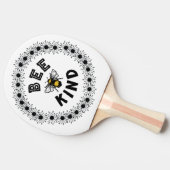 ビー親切のまわりに親切フローラデザイン 卓球ラケット (横)