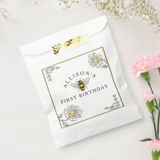 ビー誕生日のまわりにPartyPaperカップ フェイバーバッグ (封をした状態)