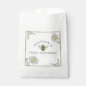 ビー誕生日のまわりにPartyPaperカップ フェイバーバッグ (正面)