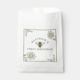 ビー誕生日のまわりにPartyPaperカップ フェイバーバッグ