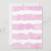 ビー誕生日イエローピンクフローラひまわり女 招待状 (裏面)