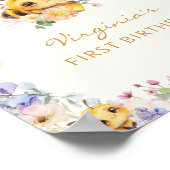 ビー誕生日ウェルカムポスター ポスター (角)