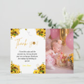 ビー誕生日パーティーテーマ誕生日サンキューカード 招待状 (スタンド正面)