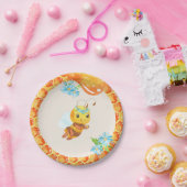 ビー誕生日プレートガール ペーパープレート (パーティー)