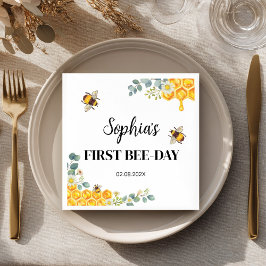 ビー誕生日ベビーシャワー スタンダードカクテルナプキン