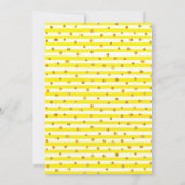 ビー誕生日招待状ひまわり誕生日招待状 招待状 (裏面)