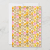 ビー誕生日招待状ハニービーバースデーパーティー 招待状 (裏面)