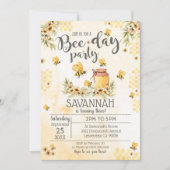 ビー誕生日招待状ビーデイパーティー 招待状 (正面)