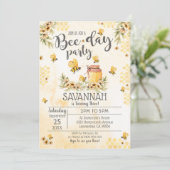 ビー誕生日招待状ビーデイパーティー 招待状 (スタンド正面)