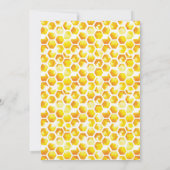 ビー誕生日招待状ファーストビーデイ招待状 招待状 (裏面)