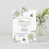 ビー誕生日招待状忙しfor bee birthday 招待状 (スタンド正面)