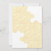 ビー誕生日招待状1stビーデイ招待状 招待状 (裏面)