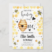 ビー誕生日招待状 招待状 (正面)