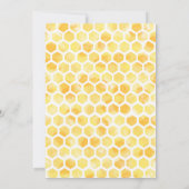 ビー誕生日招待状 招待状 (裏面)