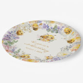 ビー誕生日紙プレート ペーパープレート (アングル)