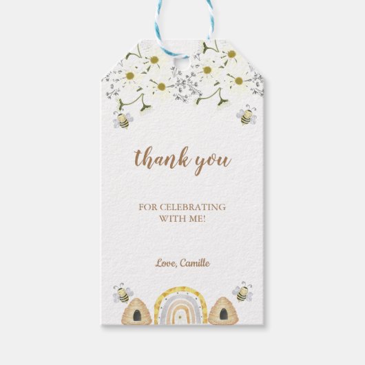 ビー誕生日 ギフトタグ (正面)