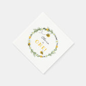 ビー誕生日 スタンダードカクテルナプキン (角)