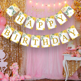 ビー誕生日 バンティングフラッグ