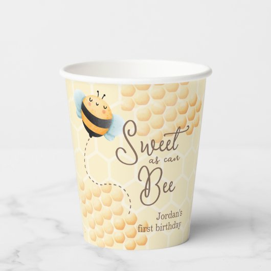 ビー誕生日 紙コップ (裏面)