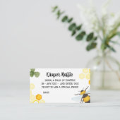 ビー赤ちゃんシャワーおむつラッフルインサートママへビー エンクロージャーカード (スタンド正面)