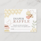 ビー赤ちゃんシャワーおむつラッフルエンクロージャカード エンクロージャーカード (正面)