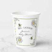 ビー赤ちゃんシャワーのまわりにシャワー 紙コップ (正面)