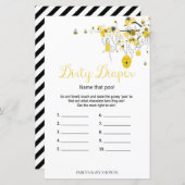 ビー赤ちゃんシャワーゲーム – ダーティおむつ (正面/裏面)