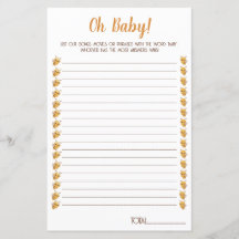 ビー赤ちゃんシャワーゲーム。映画、歌、フレーズ。