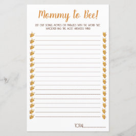 ビー赤ちゃんシャワーゲーム。映画、歌、フレーズ。