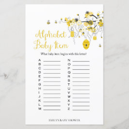 ビー赤ちゃんシャワーゲーム – ABCベビーアイテムゲーム