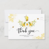 ビー赤ちゃんシャワーサンキューカード。 カード (正面)