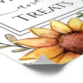 ビー赤ちゃんシャワー甘いお菓子とお菓子パーティーサイン ポスター (角)