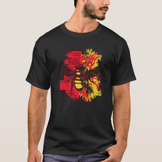ビー違う、そのハチ、蜂蜜、養蜂家、ユーモア Tシャツ (正面)