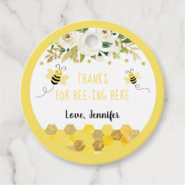 ビー金ゴールドフローラ男女兼用ベビーシャワー フェイバータグ