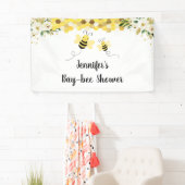 ビー金ゴールドフローラ男女兼用ベビーシャワー 横断幕 (インサイチュ)