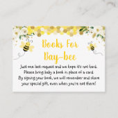 ビー金ゴールドフローラ赤ちゃんシャワー予約リクエスト エンクロージャーカード (正面)